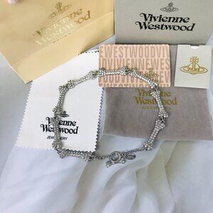 💎Vivienne Westwood Bone Rhinestone necklace